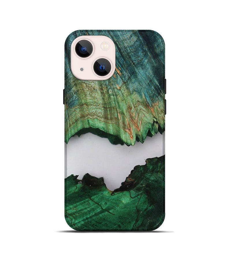 iPhone 13 mini Wood Live Edge Phone Case - Dorthy (Clear, 805387)