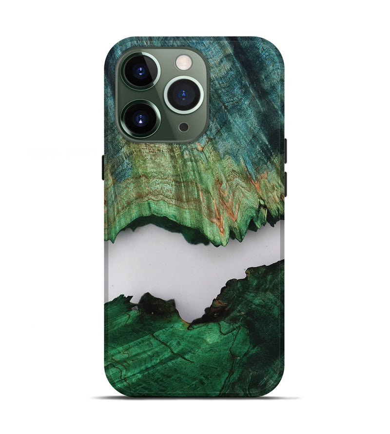 iPhone 13 Pro Wood Live Edge Phone Case - Dorthy (Clear, 805387)