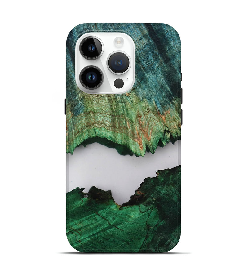 iPhone 15 Pro Wood Live Edge Phone Case - Dorthy (Clear, 805387)