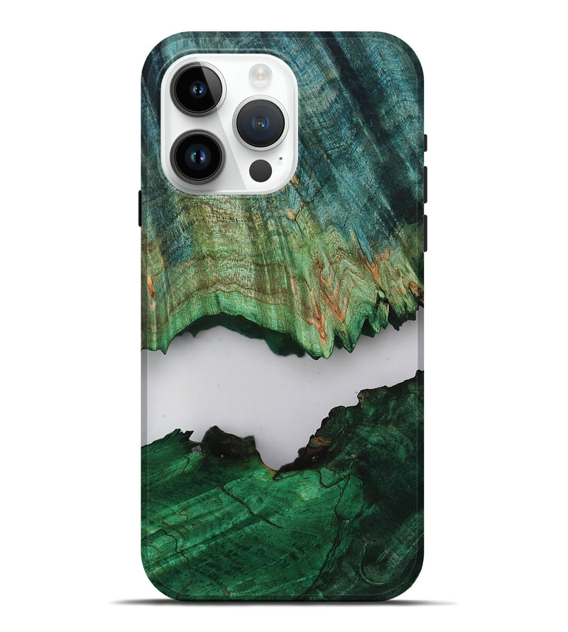 iPhone 15 Pro Max Wood Live Edge Phone Case - Dorthy (Clear, 805387)