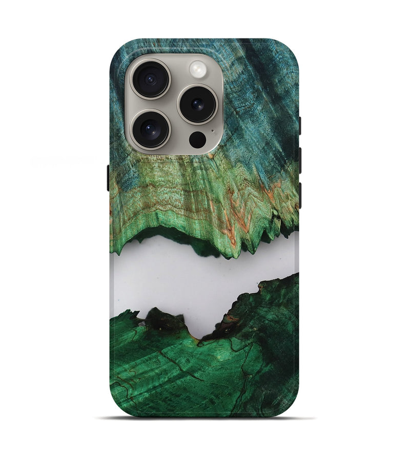 iPhone 16 Pro Wood Live Edge Phone Case - Dorthy (Clear, 805387)