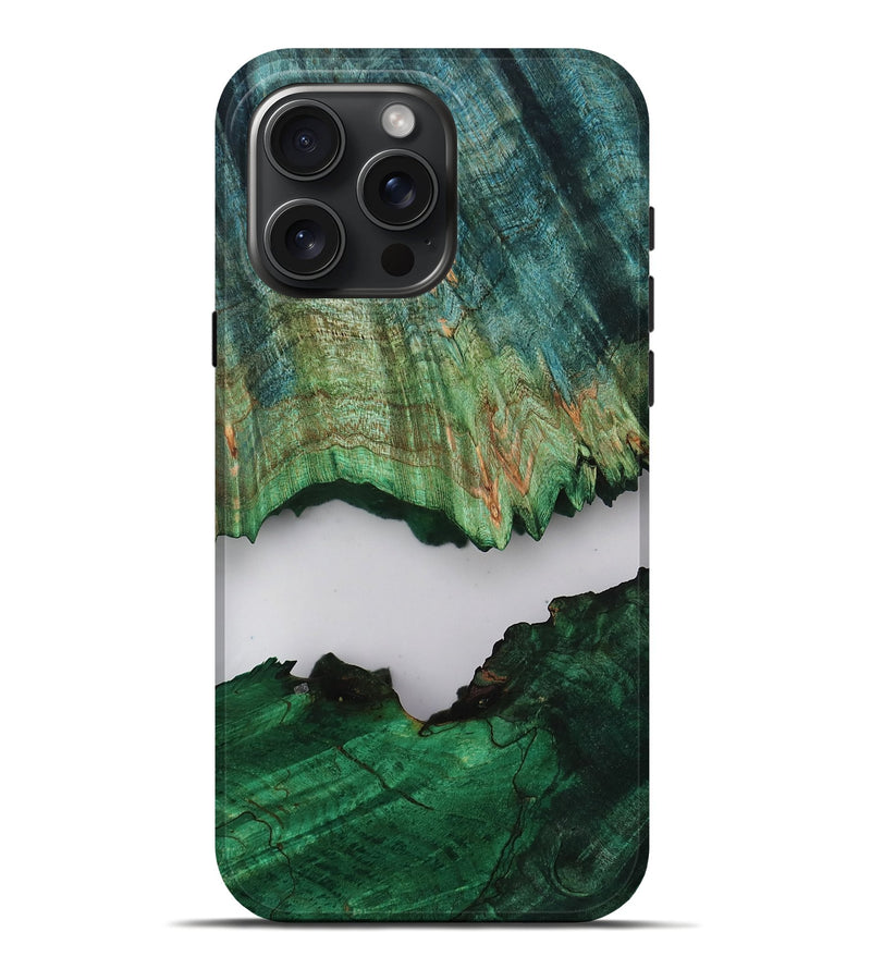 iPhone 16 Pro Max Wood Live Edge Phone Case - Dorthy (Clear, 805387)