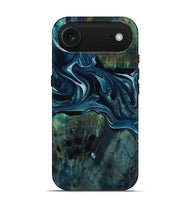 iPhone 17 Air Wood Live Edge Phone Case - Aubrey (Blue, 805388)