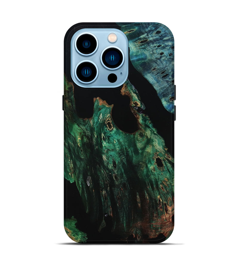 iPhone 14 Pro Wood Live Edge Phone Case - Abigale (Wood Burl, 805389)