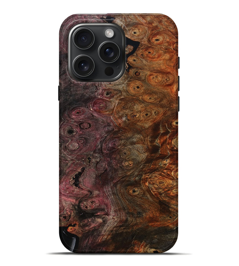 iPhone 16 Pro Max Wood Live Edge Phone Case - Saanvi (Wood Burl, 805391)