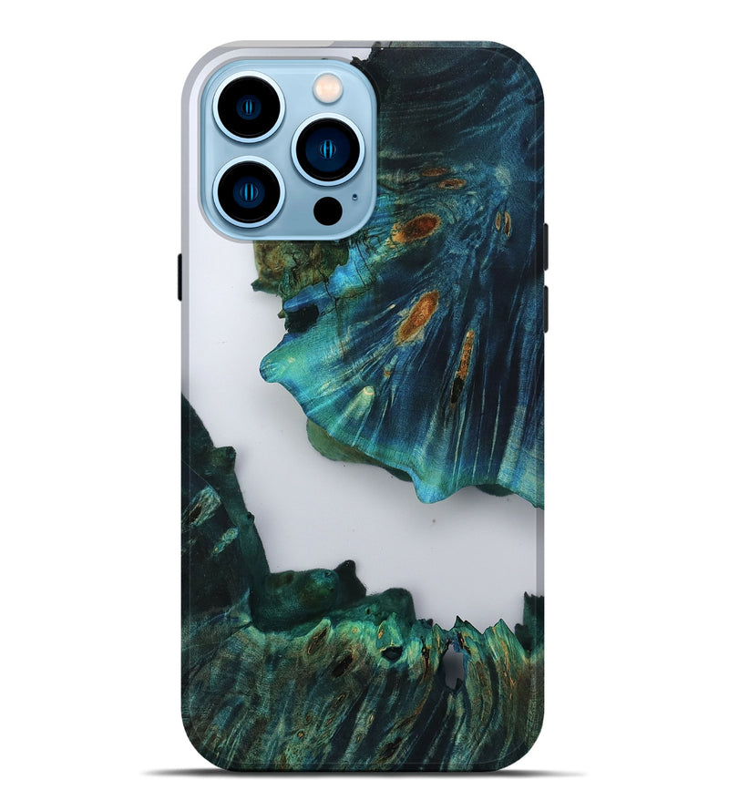 iPhone 14 Pro Max Wood Live Edge Phone Case - Ruben (Clear, 805392)