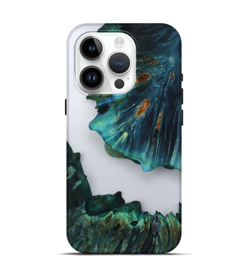 iPhone 15 Pro Wood Live Edge Phone Case - Ruben (Clear, 805392)