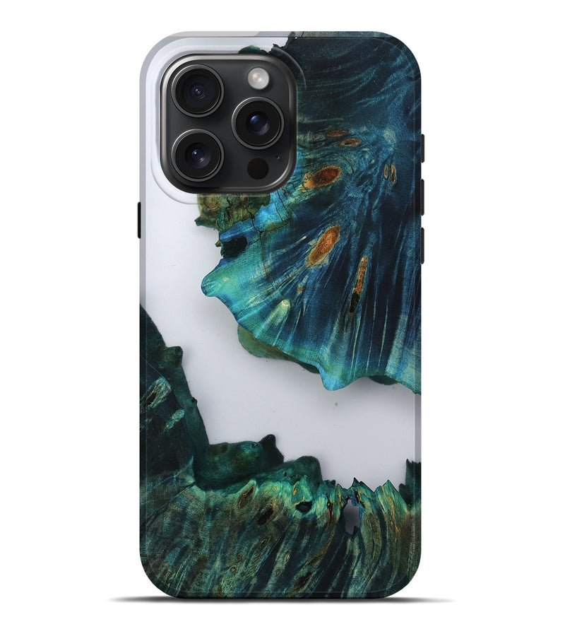 iPhone 16 Pro Max Wood Live Edge Phone Case - Ruben (Clear, 805392)