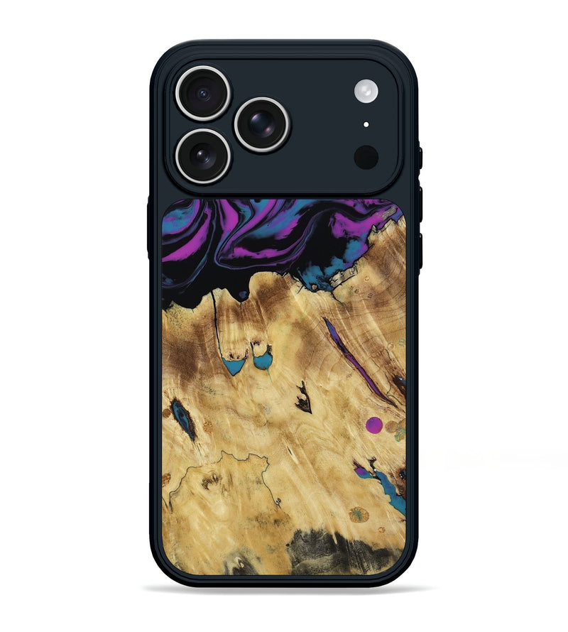 iPhone 17 Pro Max Wood Phone Case - Aidyn (Purple, 805406)