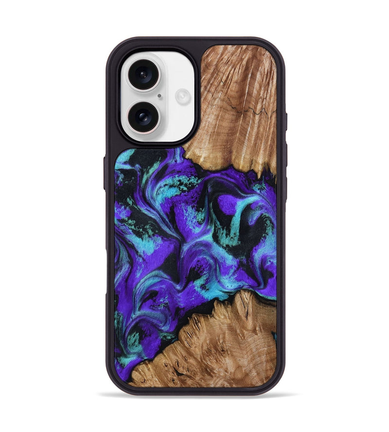 iPhone 17 Wood Phone Case - Ronny (Purple, 805407)