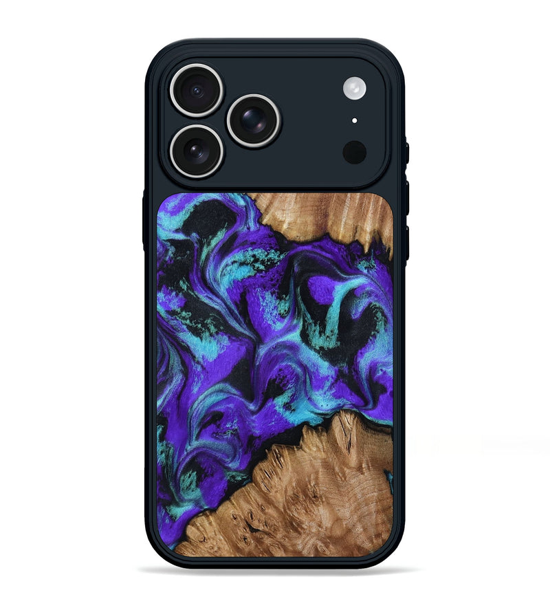 iPhone 17 Pro Max Wood Phone Case - Ronny (Purple, 805407)