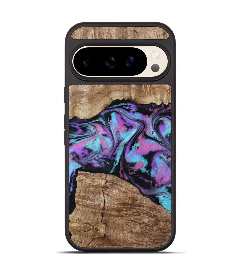 Pixel 10 Wood Phone Case - Cortney (Purple, 805408)