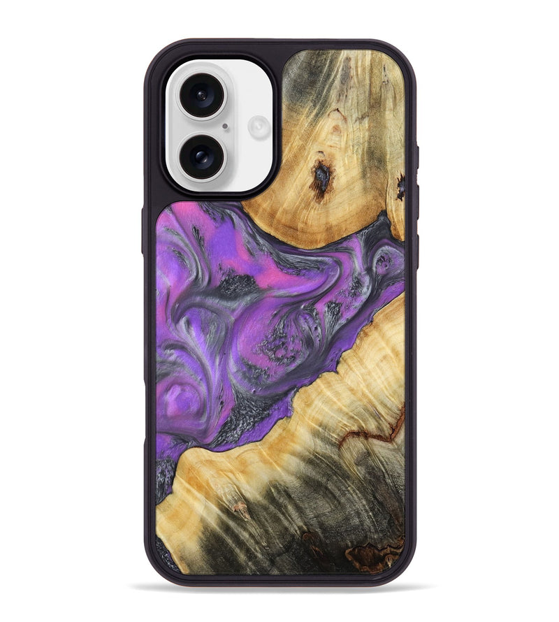 iPhone 16 Plus Wood Phone Case - Kayce (Purple, 805409)