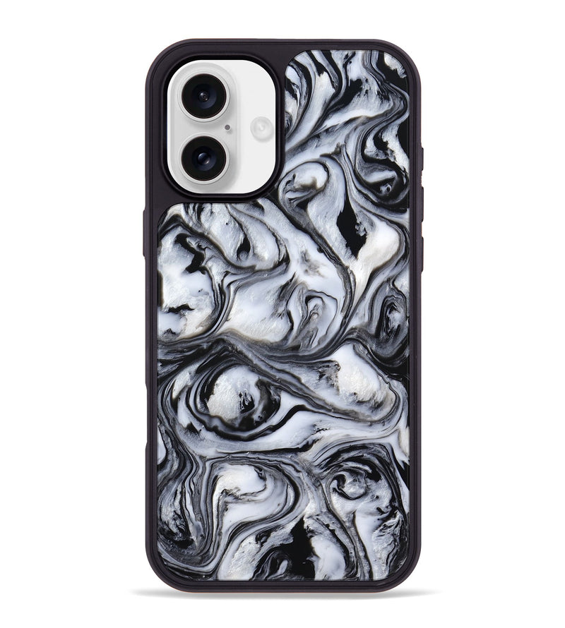 iPhone 16 Plus ResinArt Phone Case - Vinnie (Black & White, 805413)