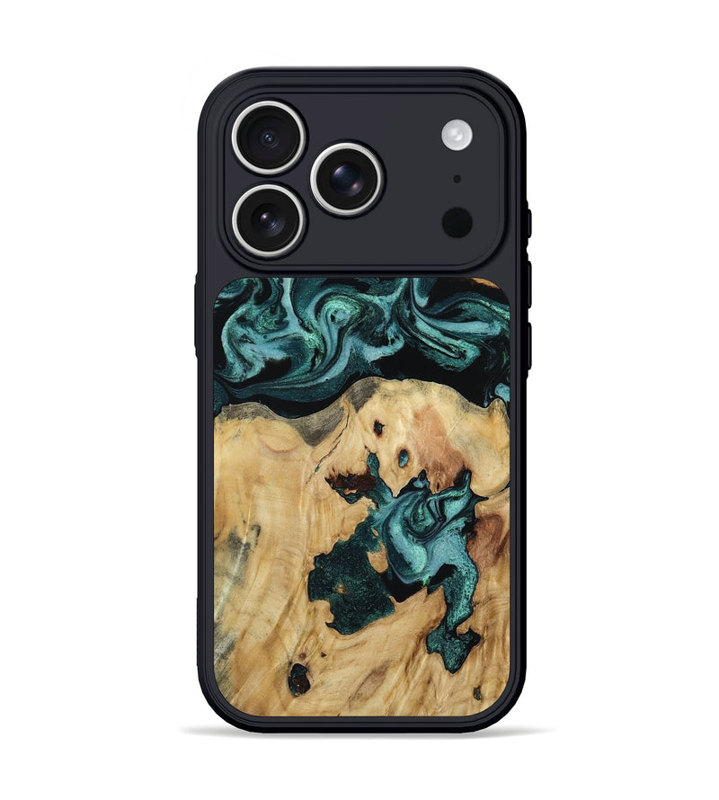 iPhone 17 Pro Wood Phone Case - Melva (Green, 805418)