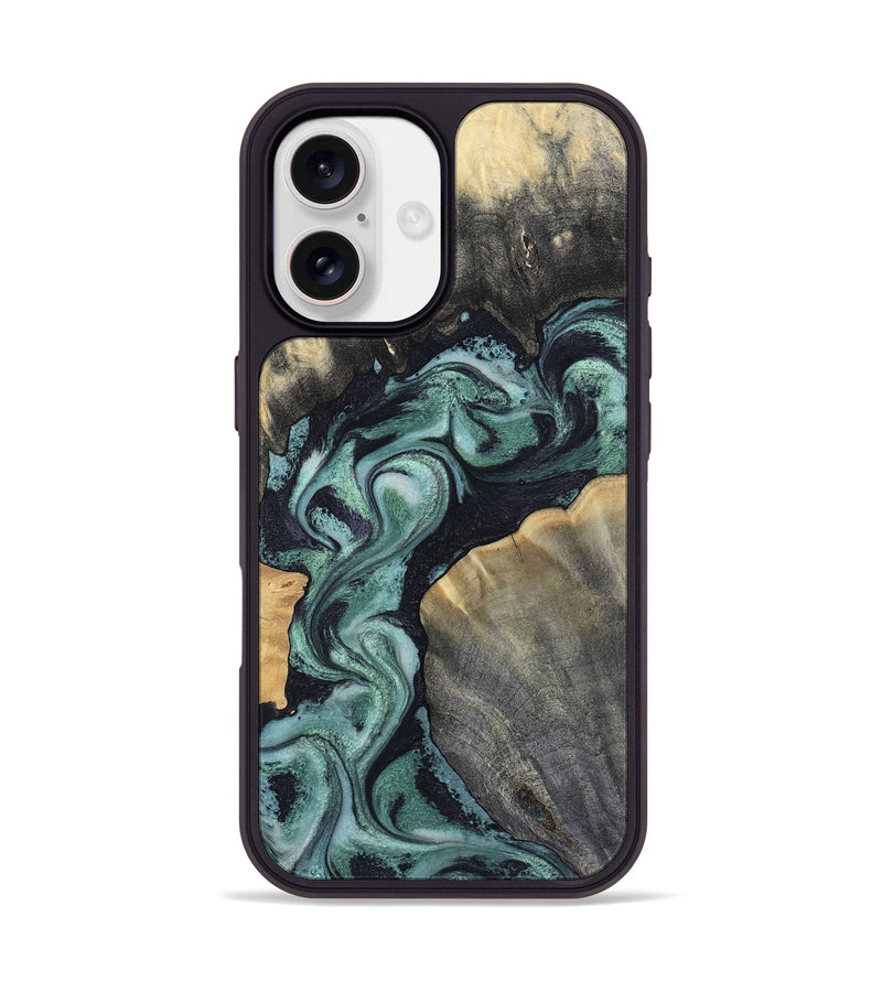 iPhone 17 Wood Phone Case - Aura (Green, 805421)