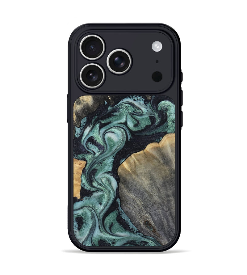 iPhone 17 Pro Wood Phone Case - Aura (Green, 805421)