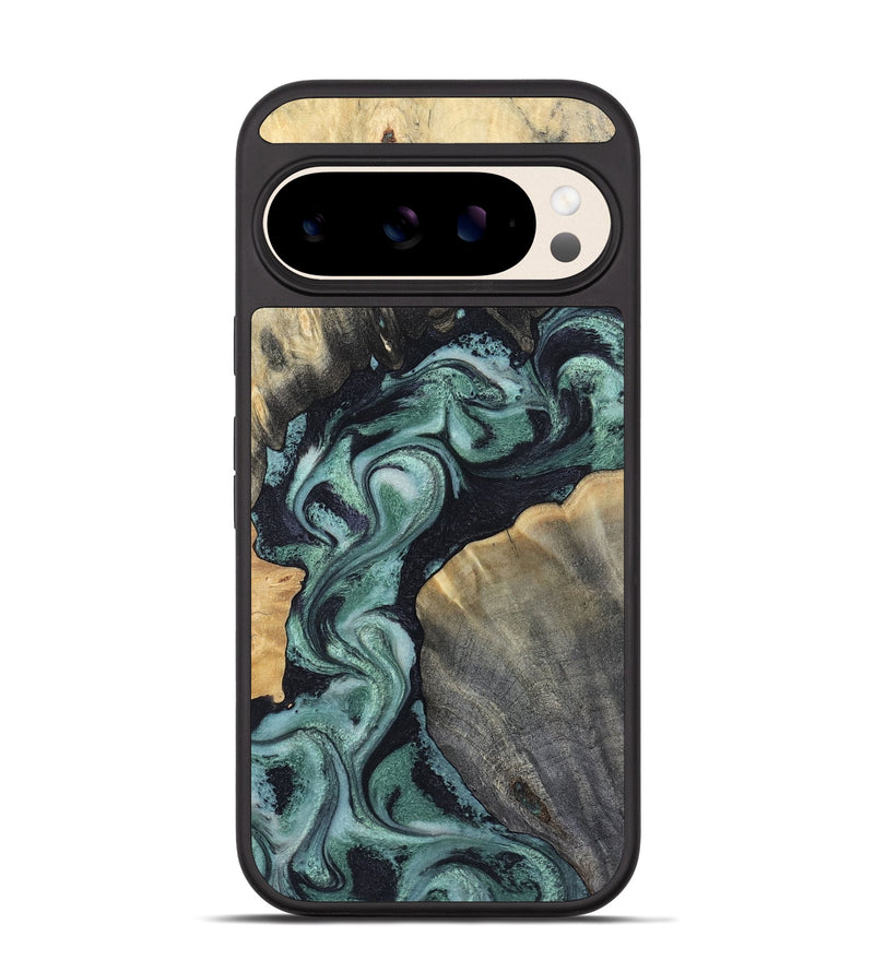 Pixel 10 Wood Phone Case - Aura (Green, 805421)