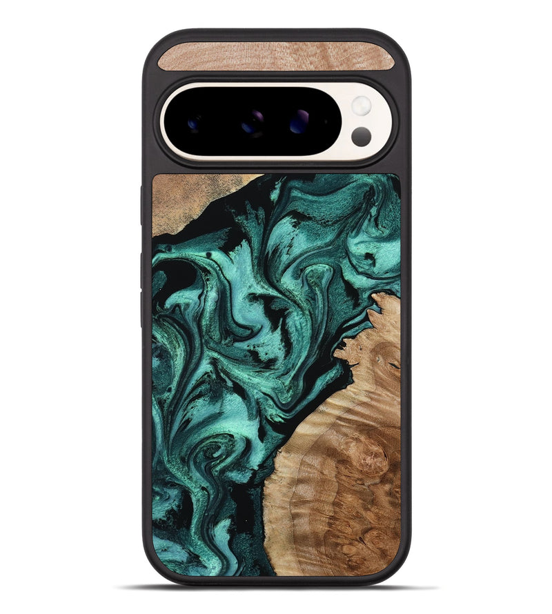 Pixel 10 Pro XL Wood Phone Case - Zariah (Green, 805422)