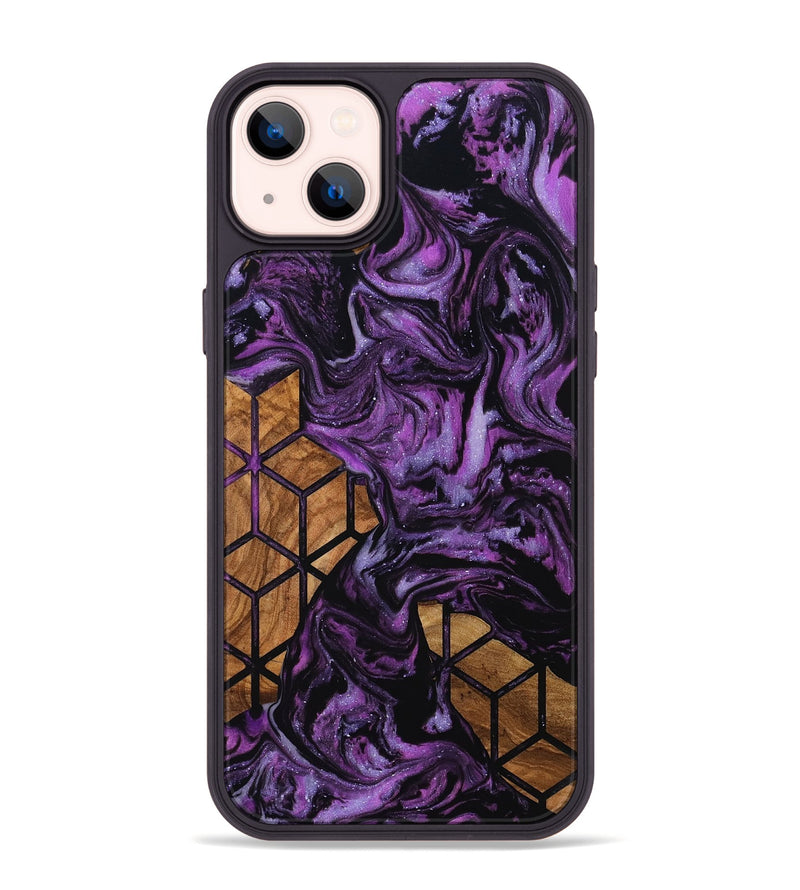 iPhone 14 Plus Wood Phone Case - Roselyn (Pattern, 805423)