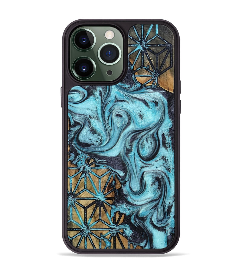 iPhone 13 Pro Max Wood Phone Case - Chanda (Pattern, 805427)