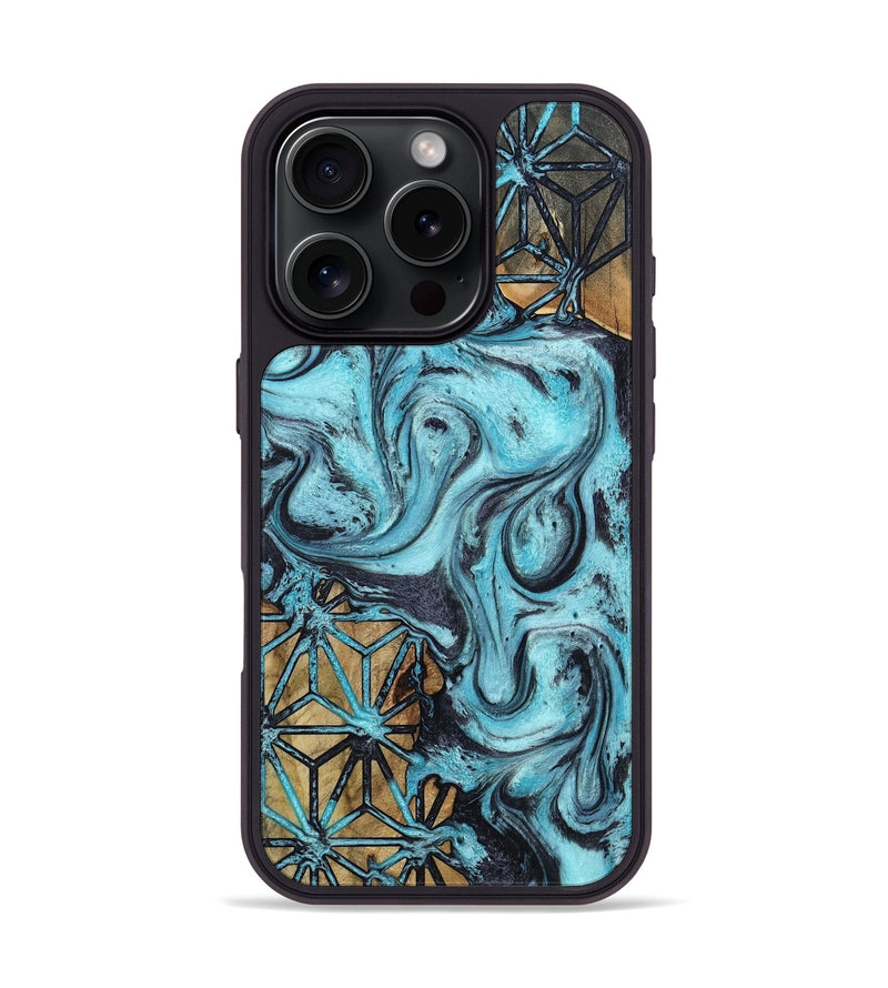 iPhone 16 Pro Wood Phone Case - Chanda (Pattern, 805427)