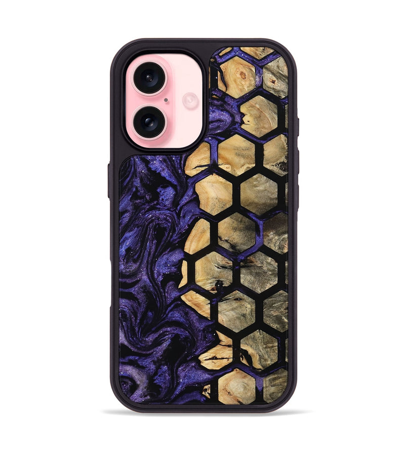 iPhone 16 Wood Phone Case - Malayah (Pattern, 805429)