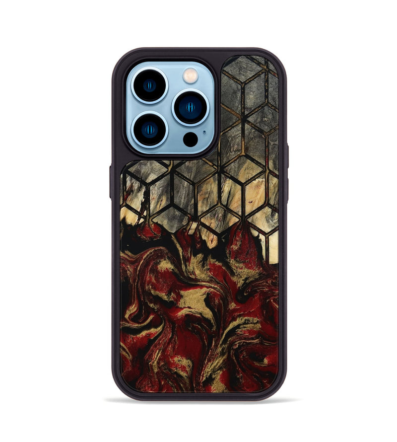 iPhone 14 Pro Wood Phone Case - Melvina (Pattern, 805433)