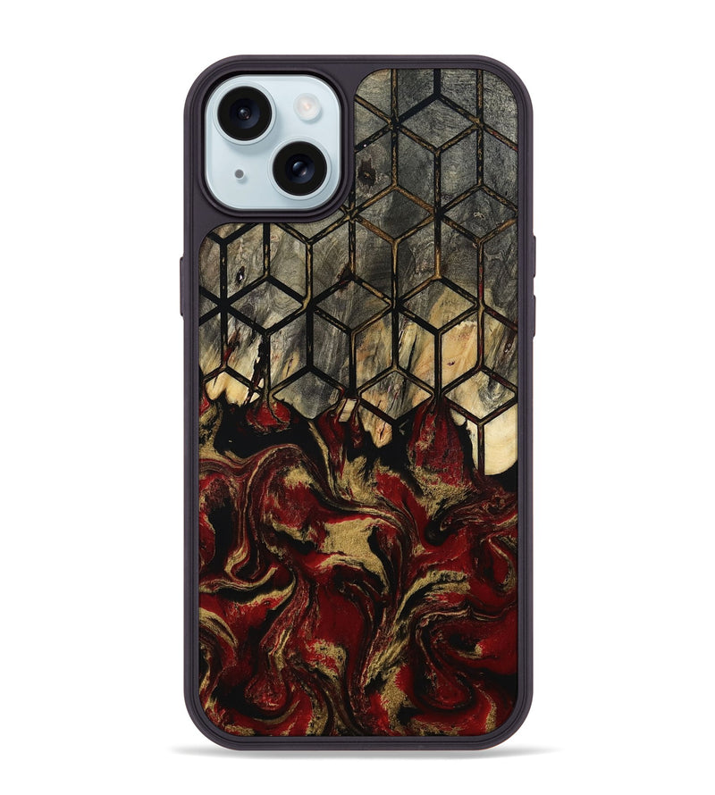 iPhone 15 Plus Wood Phone Case - Melvina (Pattern, 805433)