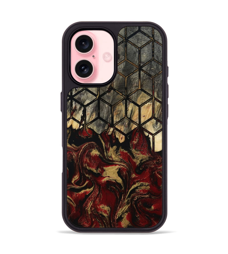 iPhone 16 Wood Phone Case - Melvina (Pattern, 805433)