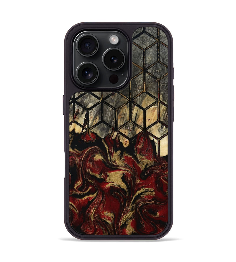 iPhone 16 Pro Wood Phone Case - Melvina (Pattern, 805433)