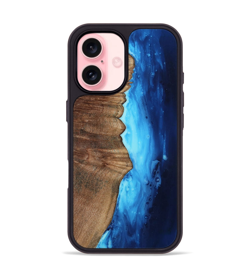 iPhone 16 Wood Phone Case - Lue (Coastal, 805447)