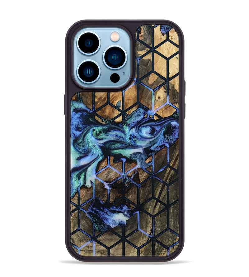 iPhone 14 Pro Max Wood Phone Case - Stephan (Pattern, 805461)