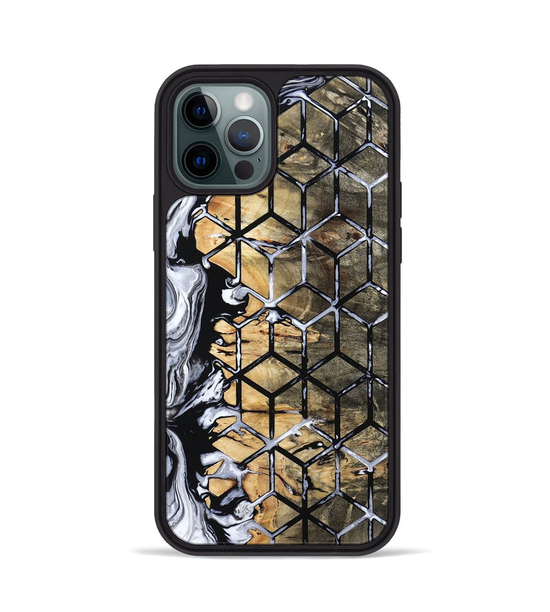 iPhone 12 Pro Wood Phone Case - Zayd (Pattern, 805462)