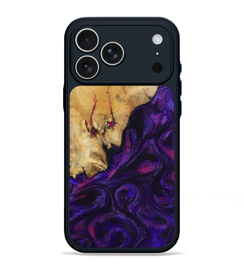 iPhone 17 Pro Max Wood Phone Case - Jeremy (Purple, 805471)