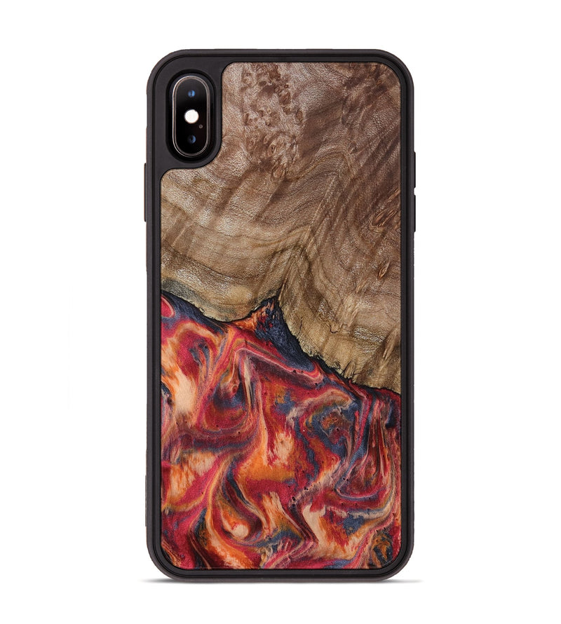 iPhone Xs Max Wood Phone Case - Cason (Red, 805474)