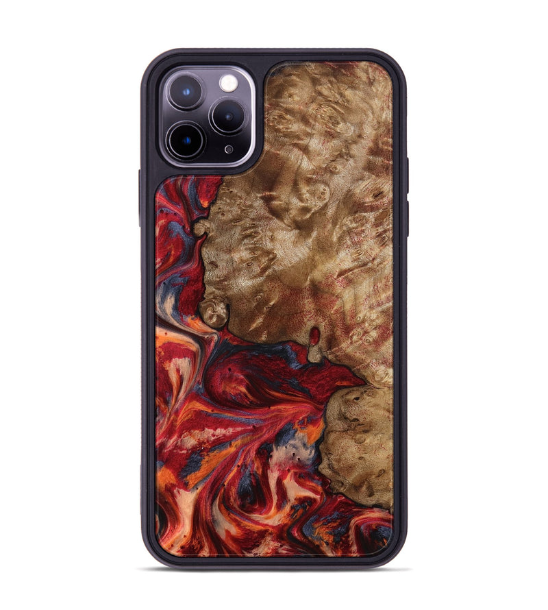 iPhone 11 Pro Max Wood Phone Case - Eugene (Red, 805475)