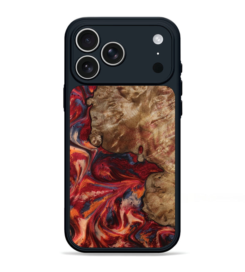 iPhone 17 Pro Max Wood Phone Case - Eugene (Red, 805475)