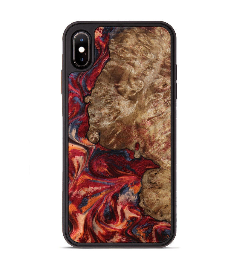 iPhone Xs Max Wood Phone Case - Eugene (Red, 805475)