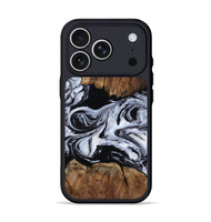 iPhone 17 Pro Wood Phone Case - Derek (Black & White, 805477)