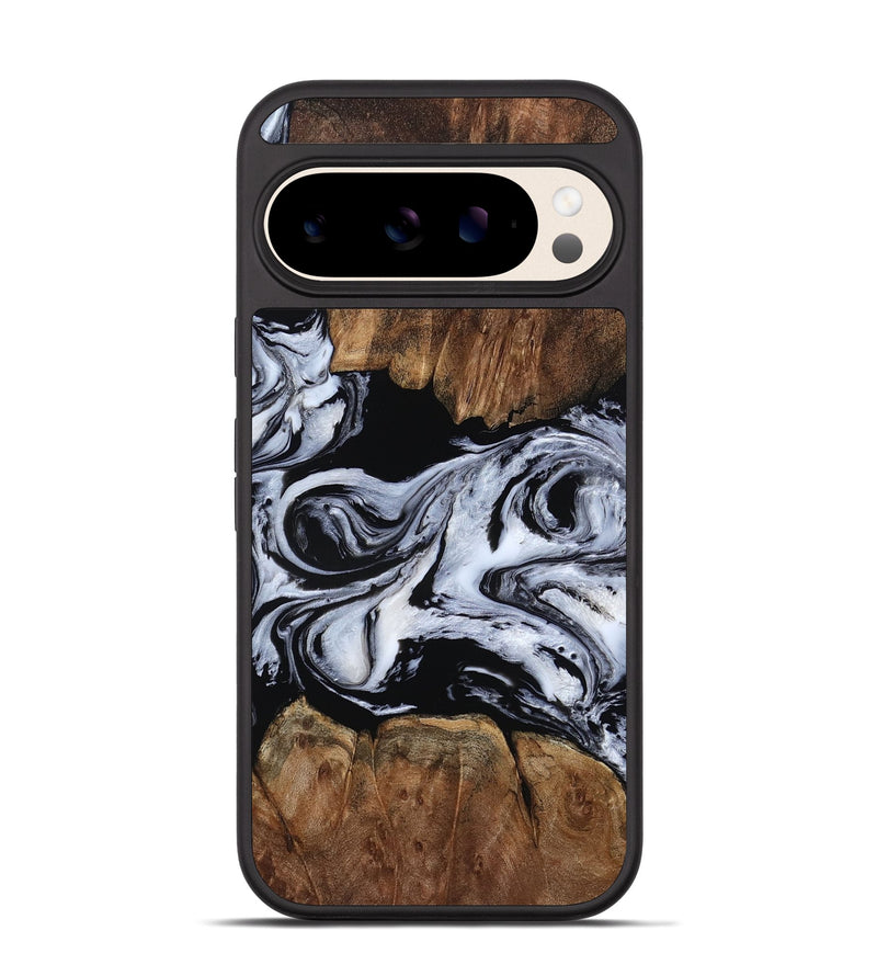 Pixel 10 Wood Phone Case - Derek (Black & White, 805477)