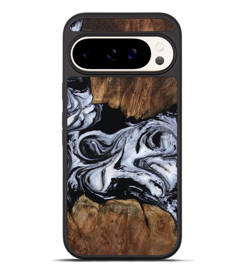 Pixel 10 Pro XL Wood Phone Case - Derek (Black & White, 805477)