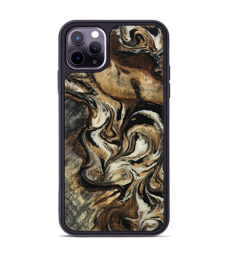 iPhone 11 Pro Max Wood Phone Case - Jonnie (Black & White, 805478)