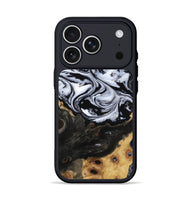 iPhone 17 Pro Wood Phone Case - Shelbi (Black & White, 805479)