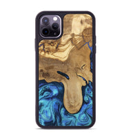 iPhone 11 Pro Max Wood Phone Case - Hadlee (Blue, 805480)