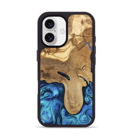 iPhone 17 Wood Phone Case - Hadlee (Blue, 805480)