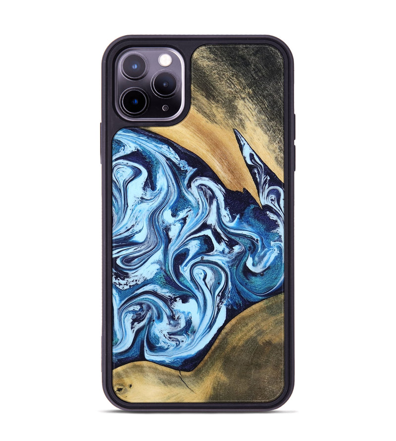 iPhone 11 Pro Max Wood Phone Case - Mae (Blue, 805481)