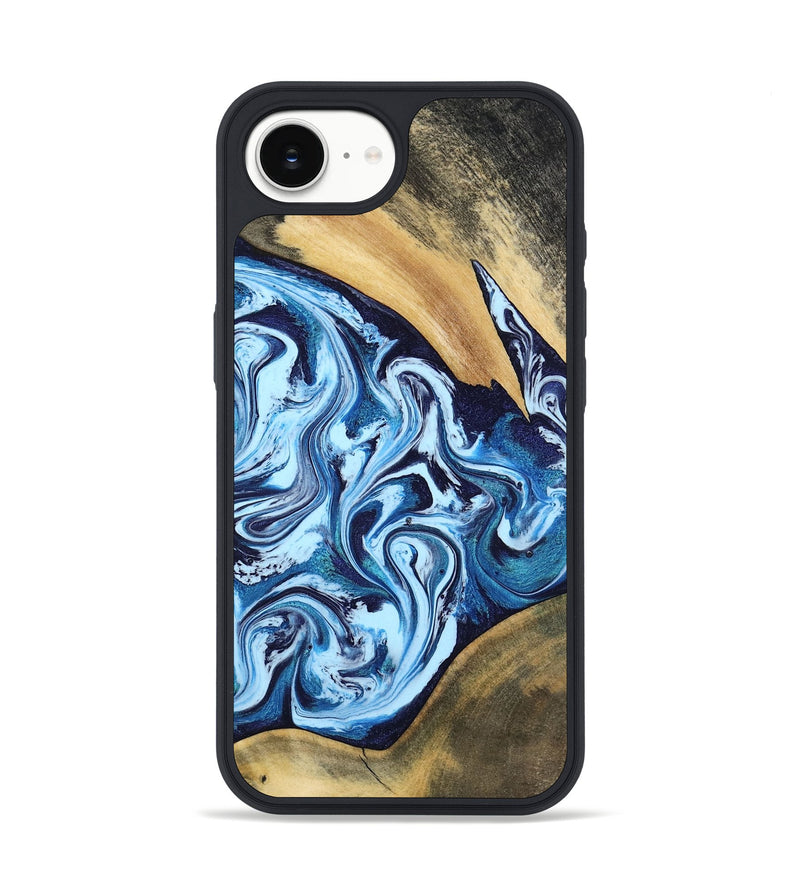 iPhone 16e Wood Phone Case - Mae (Blue, 805481)
