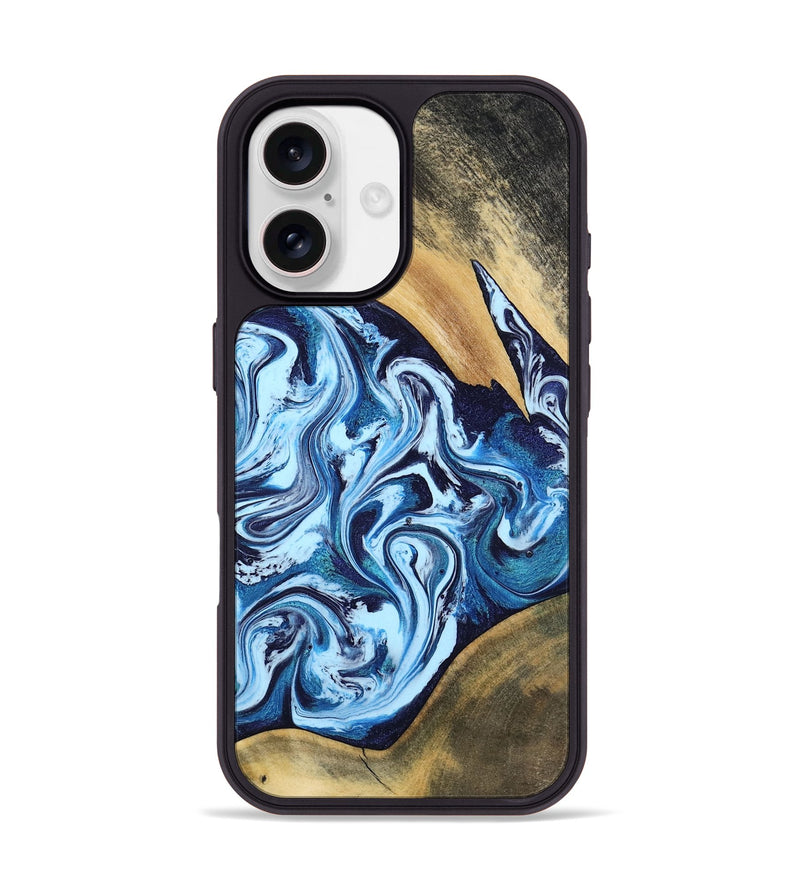iPhone 17 Wood Phone Case - Mae (Blue, 805481)