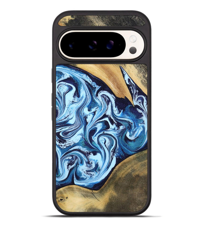 Pixel 10 Pro XL Wood Phone Case - Mae (Blue, 805481)
